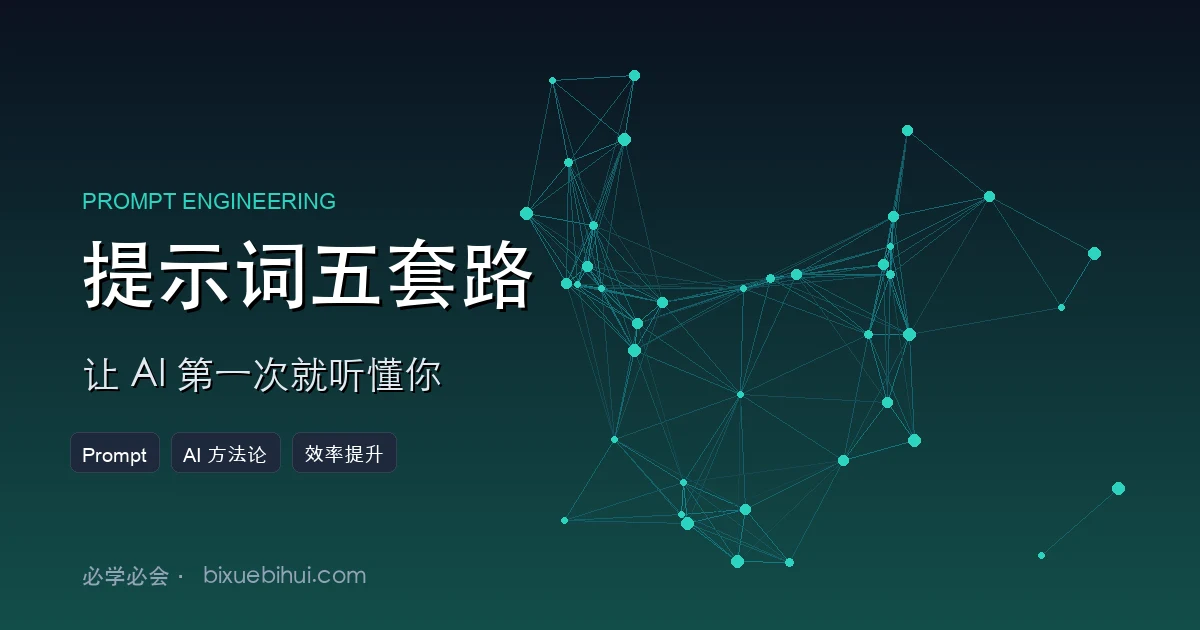 提示词五套路:让 AI 第一次就听懂你