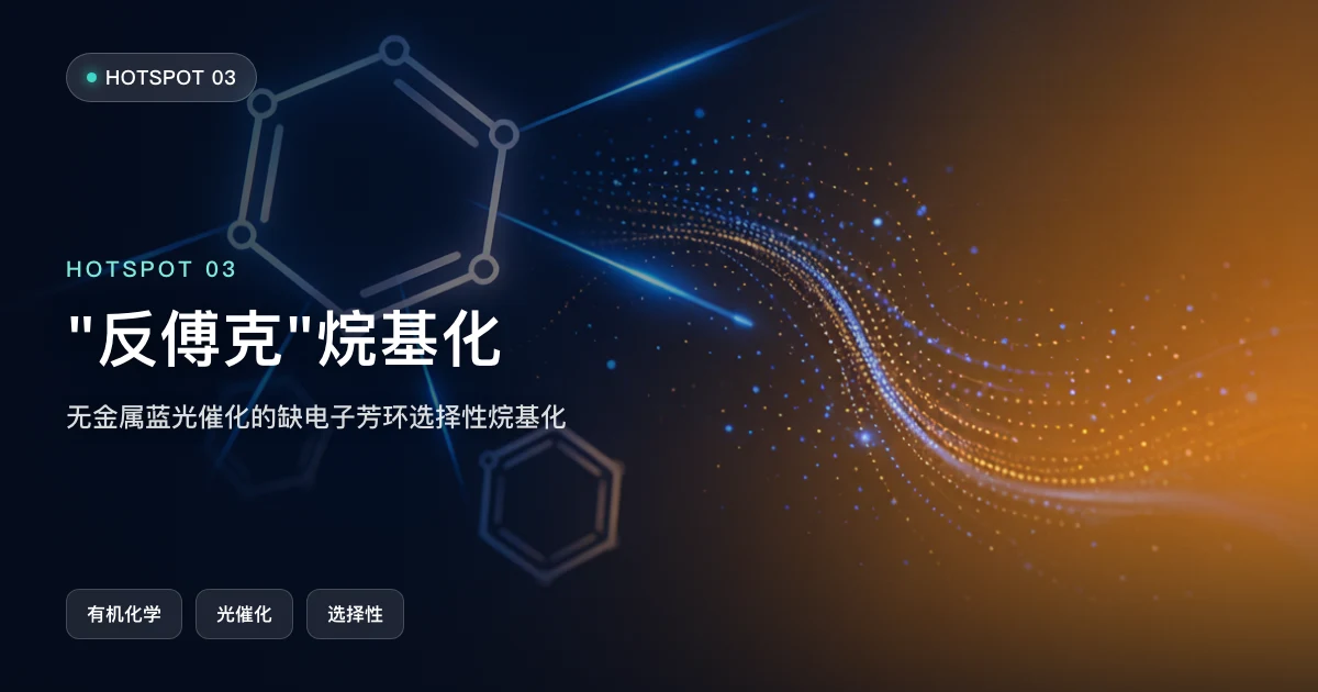 "反傅克"烷基化:无金属蓝光催化的缺电子芳环选择性烷基化