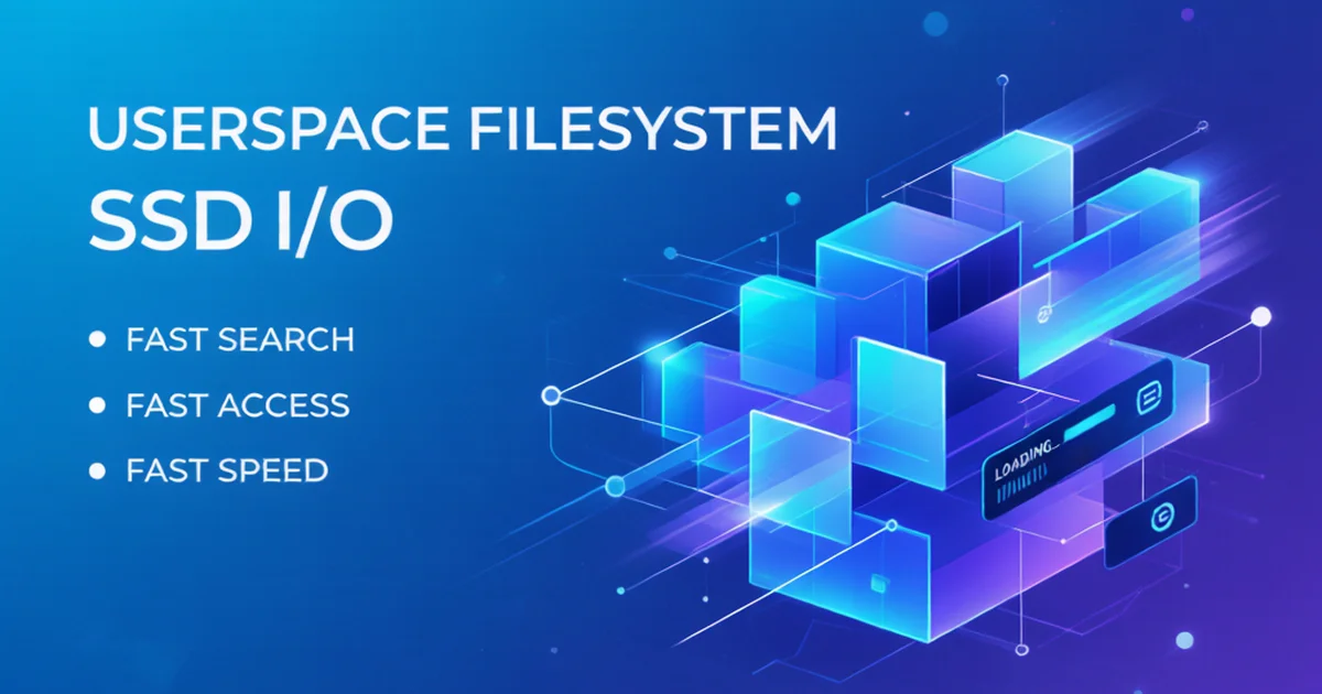 绕过内核直接读 SSD——F* 文件系统如何用用户态 I/O 重塑文件搜索
