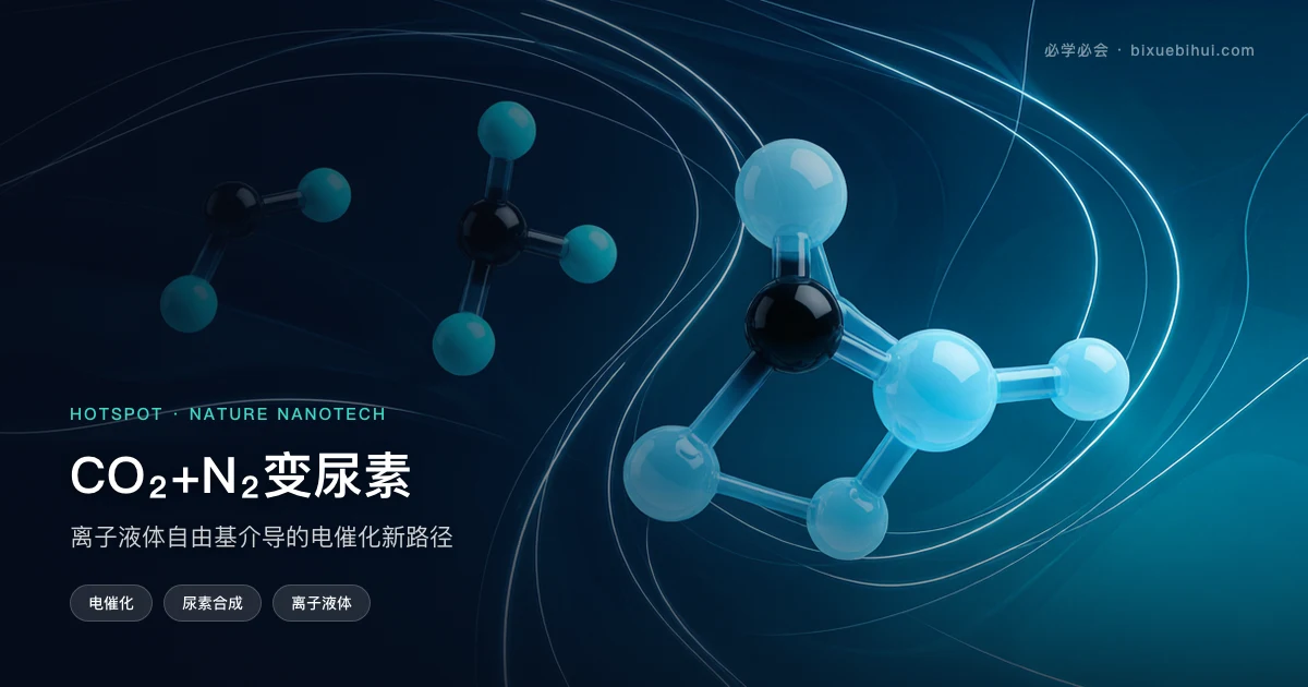 CO2+N2变尿素:离子液体自由基介导的电催化新路径