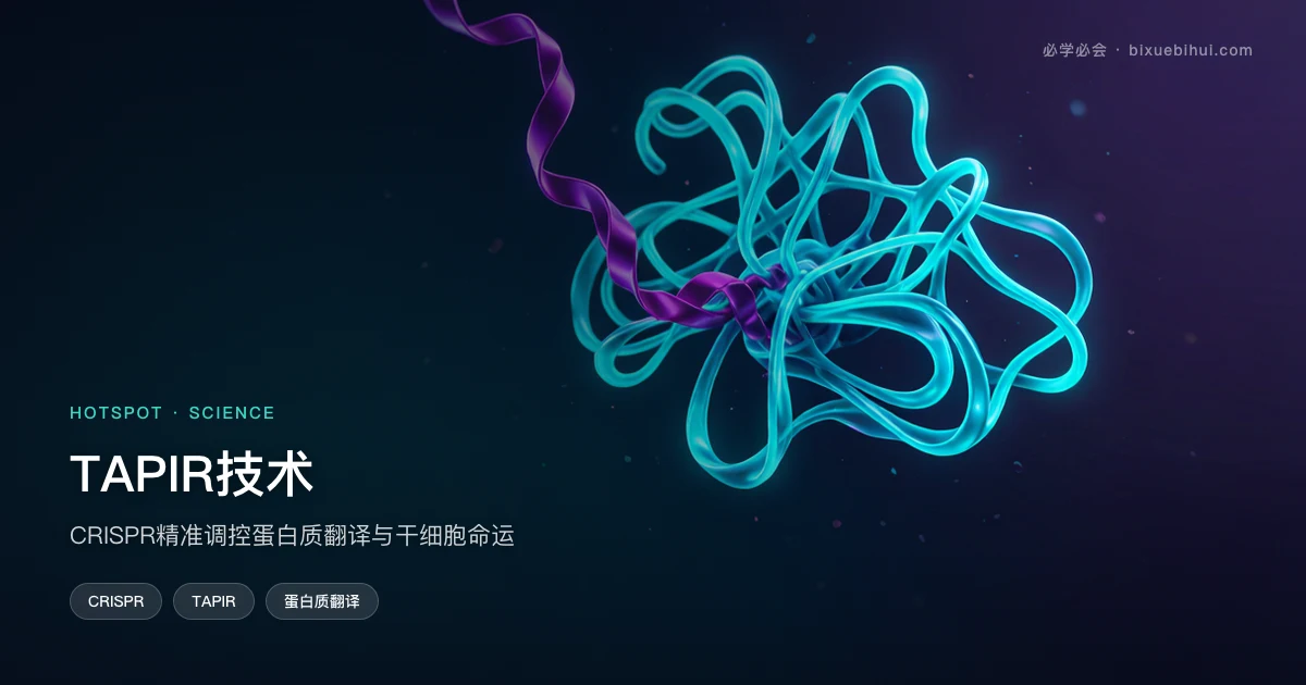 TAPIR技术:CRISPR精准调控蛋白质翻译与干细胞命运