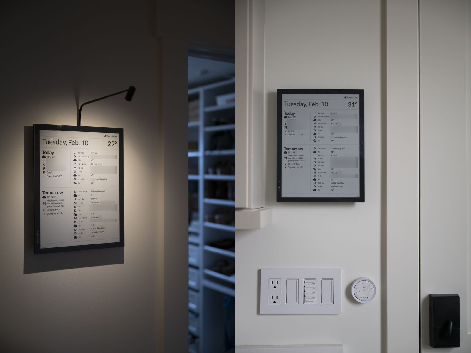 卧室与玄关显示